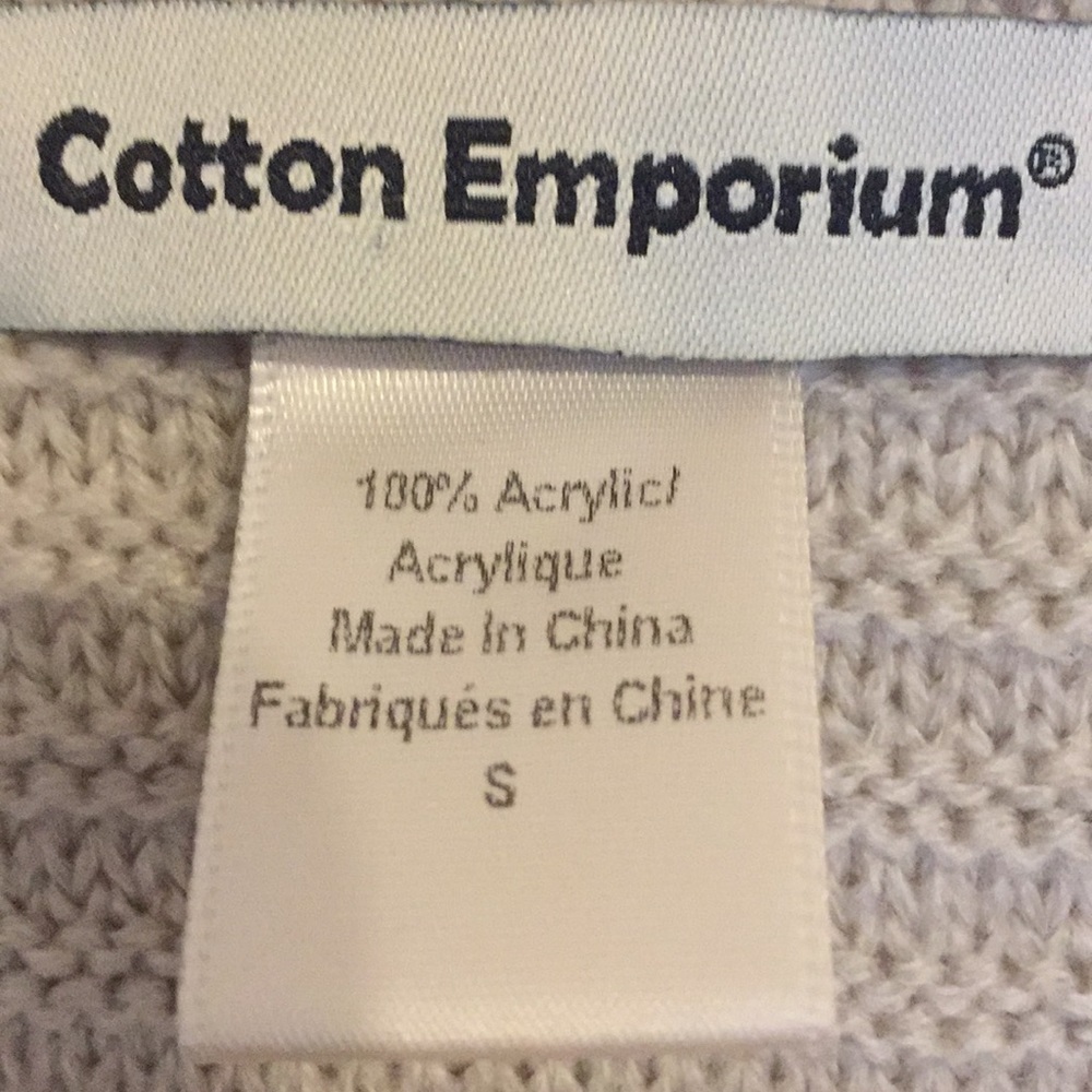 Cotton Emporium Open Front Long Sweater - Picture 4 of 4